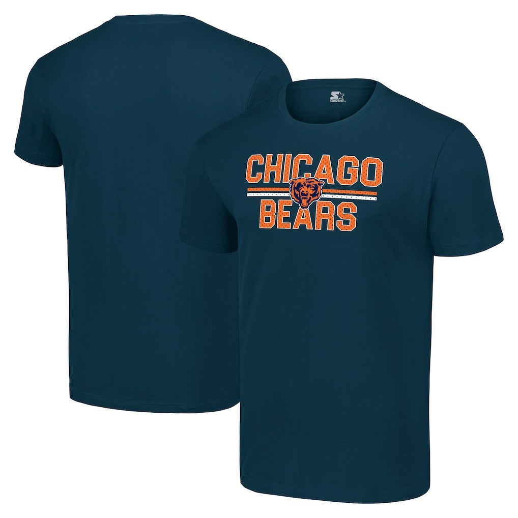 Chicago Bears Starter Team Mesh Print Graphic T-Shirt - Navy online