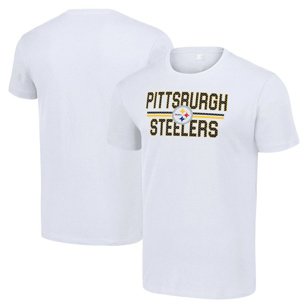 Pittsburgh Steelers Starter Team Mesh Print Graphic T-Shirt - White online