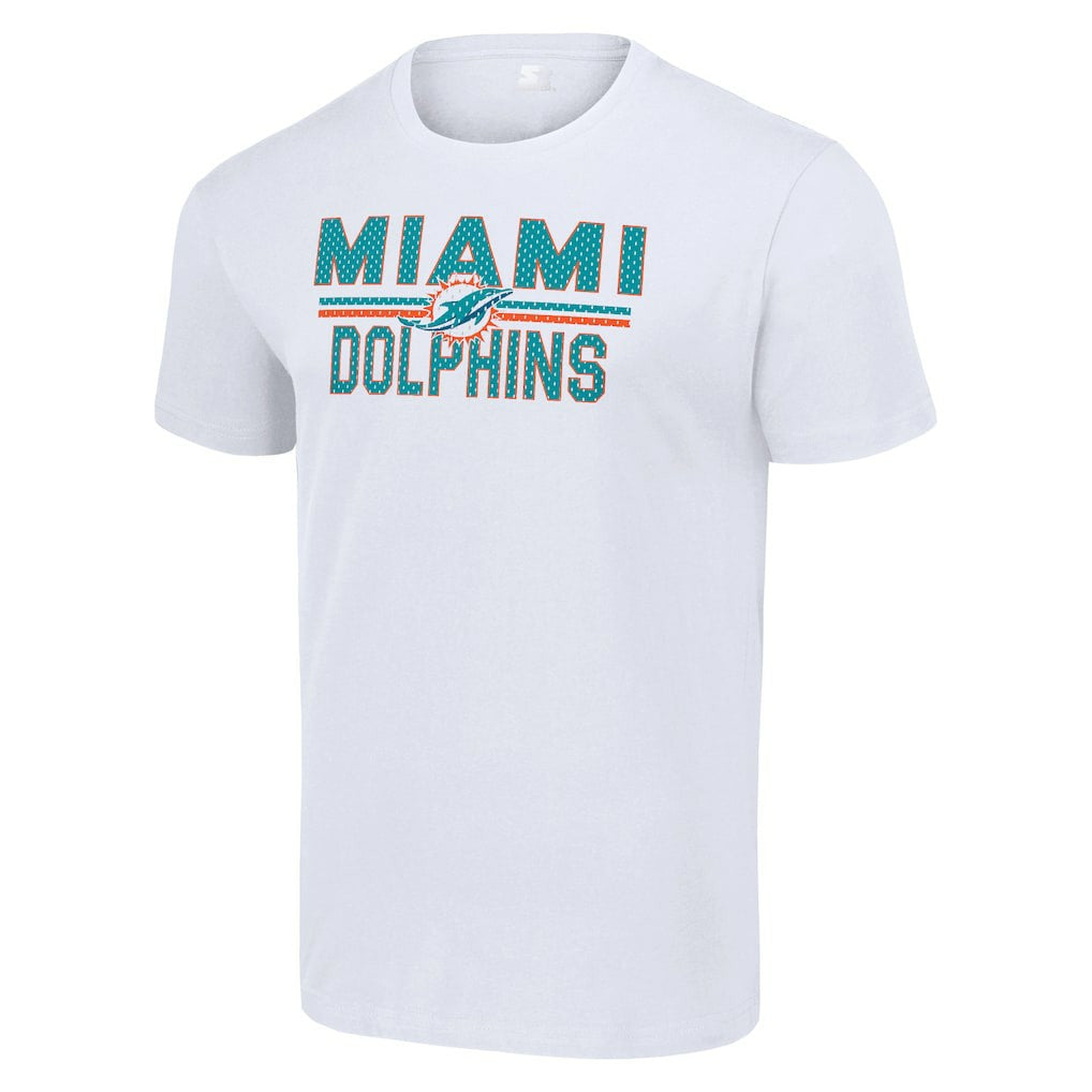 Miami Dolphins Starter Team Mesh Print Graphic T-Shirt - White online