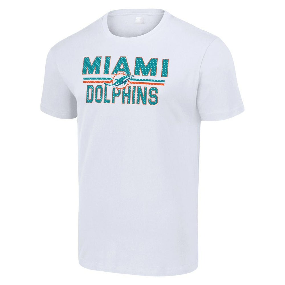 Miami Dolphins Starter Team Mesh Print Graphic T-Shirt - White online