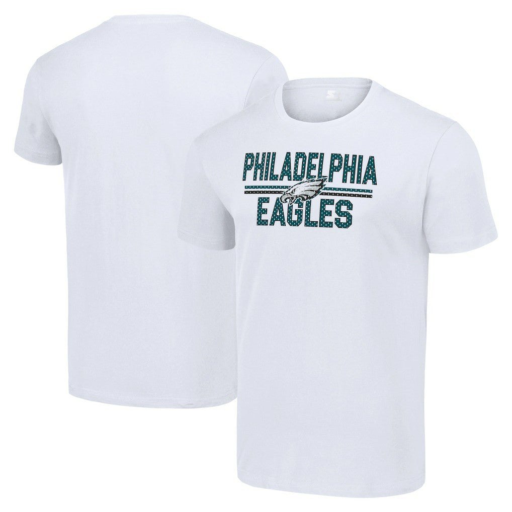 Philadelphia Eagles Starter Team Mesh Print Graphic T-Shirt - White discount