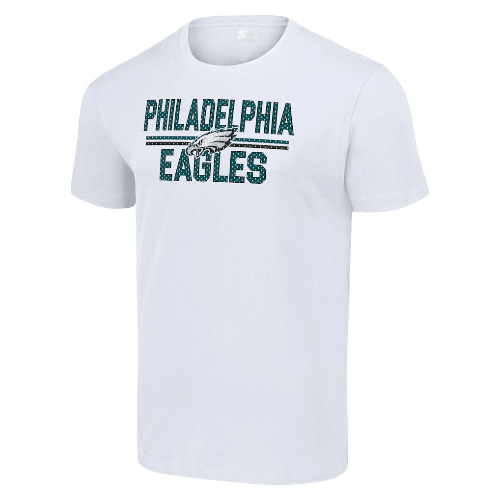 Philadelphia Eagles Starter Team Mesh Print Graphic T-Shirt - White discount