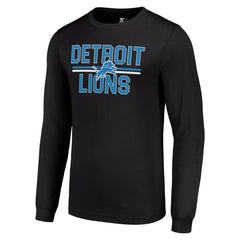 Detroit Lions Starter Team Mesh Print Graphic Long Sleeve T-Shirt - Black discount