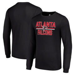 Atlanta Falcons Starter Team Mesh Print Graphic Long Sleeve T-Shirt - Black sale