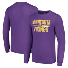 Minnesota Vikings Starter Team Mesh Print Graphic Long Sleeve T-Shirt - Purple sale