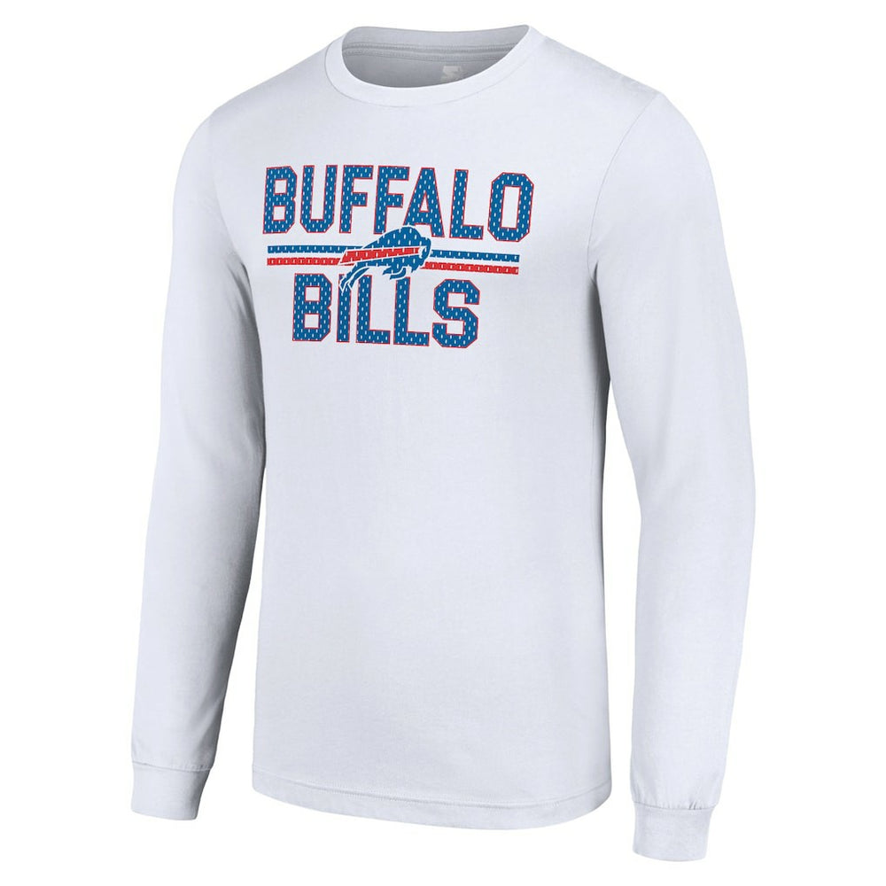 Buffalo Bills Starter Team Mesh Print Graphic Long Sleeve T-Shirt - White sale