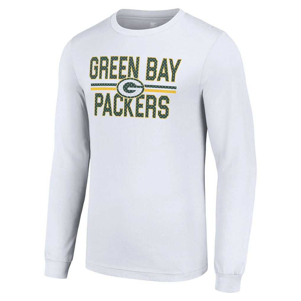 Green Bay Packers Starter Team Mesh Print Graphic Long Sleeve T-Shirt - White sale