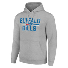 Buffalo Bills Starter Unisex Team Mesh Print Graphic Tri-Blend Pullover Hoodie - Heather Gray online