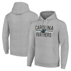 Carolina Panthers Starter Unisex Team Mesh Print Graphic Tri-Blend Pullover Hoodie - Heather Gray on sale