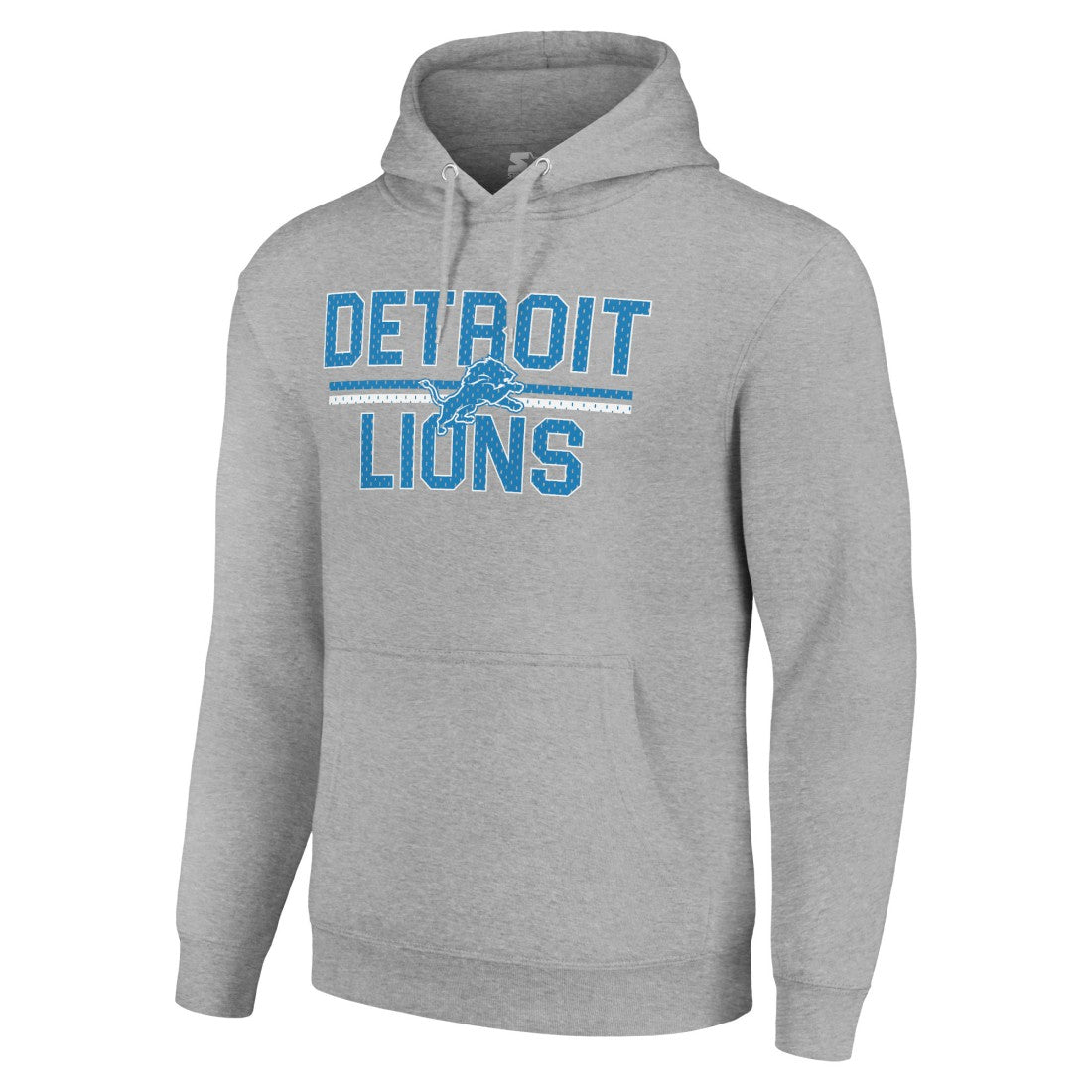 Detroit Lions Starter Unisex Team Mesh Print Graphic Tri-Blend Pullover Hoodie - Heather Gray for sale