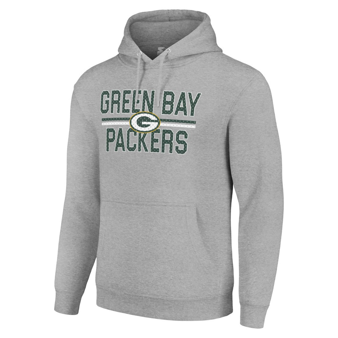 Green Bay Packers Starter Unisex Team Mesh Print Graphic Tri-Blend Pullover Hoodie - Heather Gray sale