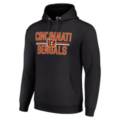 Cincinnati Bengals Starter Unisex Team Mesh Print Graphic Tri-Blend Pullover Hoodie - Black for sale