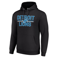 Detroit Lions Starter Unisex Team Mesh Print Graphic Tri-Blend Pullover Hoodie - Black discount
