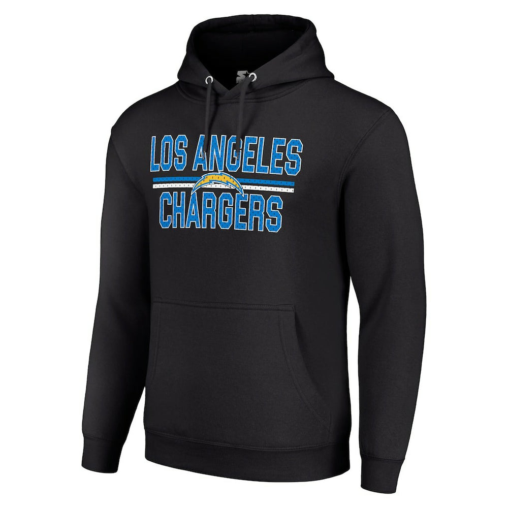 Los Angeles Chargers Starter Unisex Team Mesh Print Graphic Tri-Blend Pullover Hoodie - Black sale