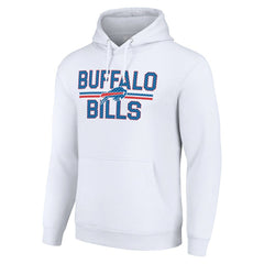 Buffalo Bills Starter Unisex Team Mesh Print Graphic Tri-Blend Pullover Hoodie - White cheap