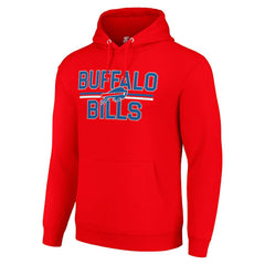 Buffalo Bills Starter Unisex Team Mesh Print Graphic Tri-Blend Pullover Hoodie - Red cheap