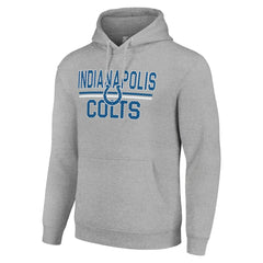Indianapolis Colts Starter Unisex Team Mesh Print Graphic Tri-Blend Pullover Hoodie - Heather Gray cheap