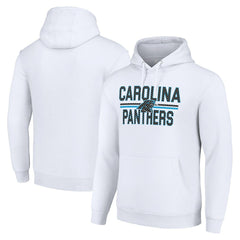 Carolina Panthers Starter Unisex Team Mesh Print Graphic Tri-Blend Pullover Hoodie - White sale