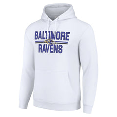 Baltimore Ravens Starter Unisex Team Mesh Print Graphic Tri-Blend Pullover Hoodie - White for sale