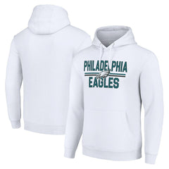 Philadelphia Eagles Starter Unisex Team Mesh Print Graphic Tri-Blend Pullover Hoodie - White sale
