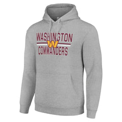 Washington Commanders Starter Unisex Team Mesh Print Graphic Tri-Blend Pullover Hoodie - Heather Gray online