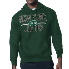 New York Jets Starter Unisex Team Mesh Print Graphic Tri-Blend Pullover Hoodie - Green discount
