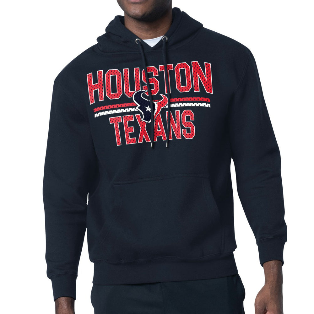 Houston Texans Starter Unisex Team Mesh Print Graphic Tri-Blend Pullover Hoodie - Navy cheap