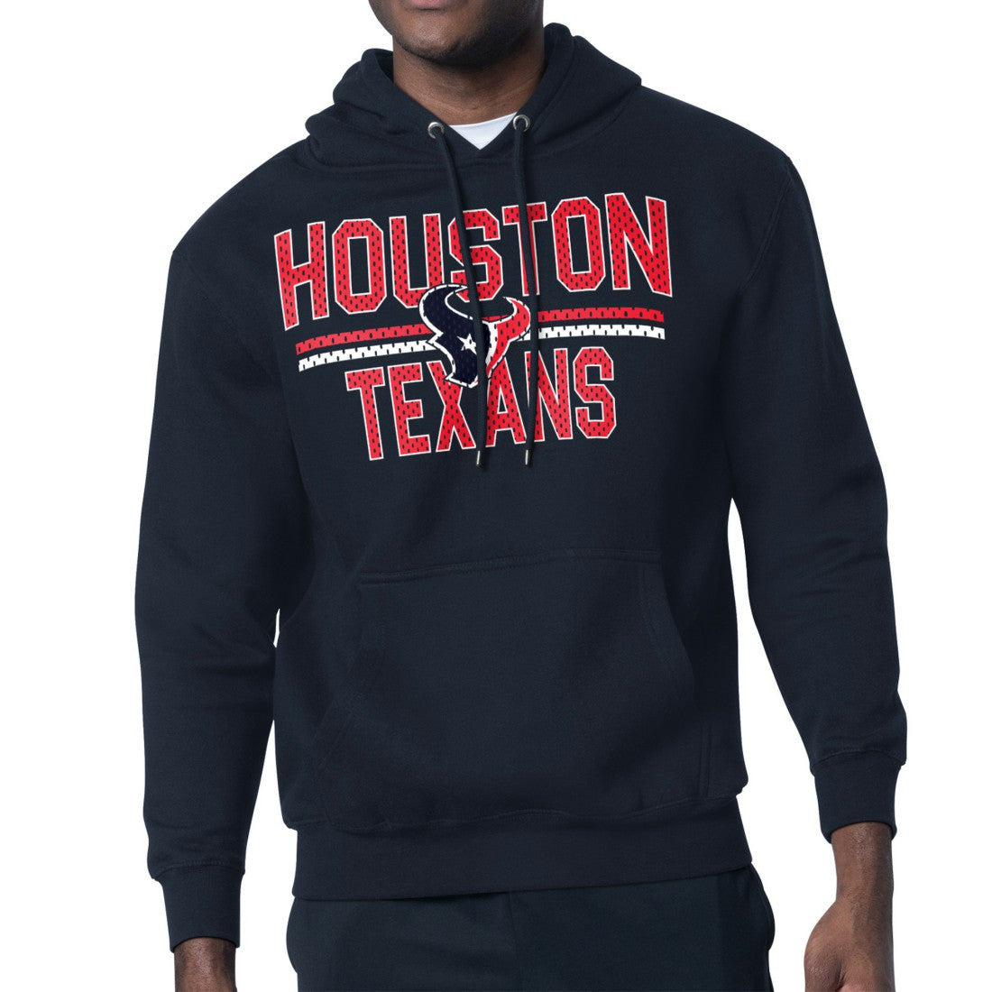 Houston Texans Starter Unisex Team Mesh Print Graphic Tri-Blend Pullover Hoodie - Navy cheap