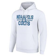 Indianapolis Colts Starter Unisex Team Mesh Print Graphic Tri-Blend Pullover Hoodie - White discount