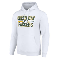 Green Bay Packers Starter Unisex Team Mesh Print Graphic Tri-Blend Pullover Hoodie - White outlet