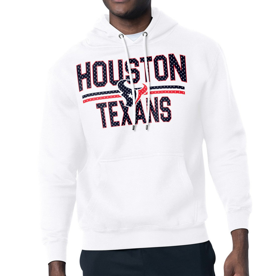 Houston Texans Starter Unisex Team Mesh Print Graphic Tri-Blend Pullover Hoodie - White discount