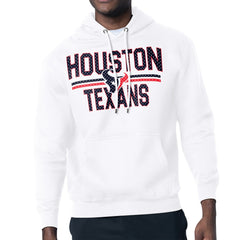 Houston Texans Starter Unisex Team Mesh Print Graphic Tri-Blend Pullover Hoodie - White discount