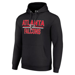 Atlanta Falcons Starter Unisex Team Mesh Print Graphic Tri-Blend Pullover Hoodie - Black outlet
