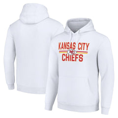 Kansas City Chiefs Starter Unisex Team Mesh Print Graphic Tri-Blend Pullover Hoodie - White online