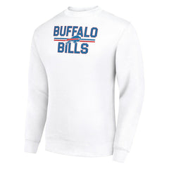 Buffalo Bills Starter Team Mesh Print Graphic Pullover Sweatshirt - White on sale