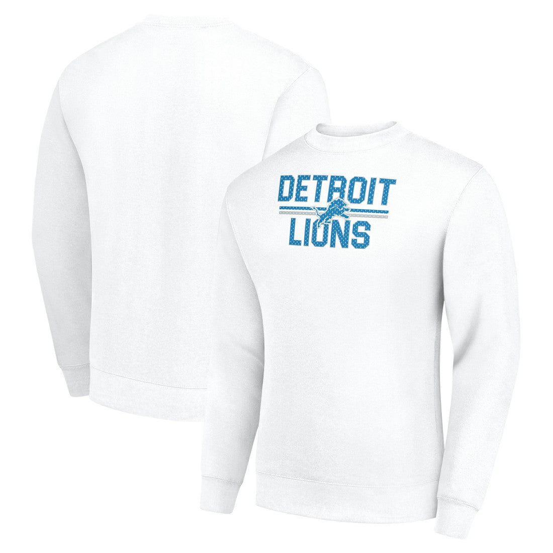 Detroit Lions Starter Team Mesh Print Graphic Pullover Sweatshirt - White online
