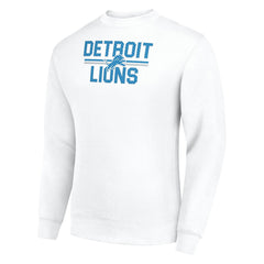 Detroit Lions Starter Team Mesh Print Graphic Pullover Sweatshirt - White online