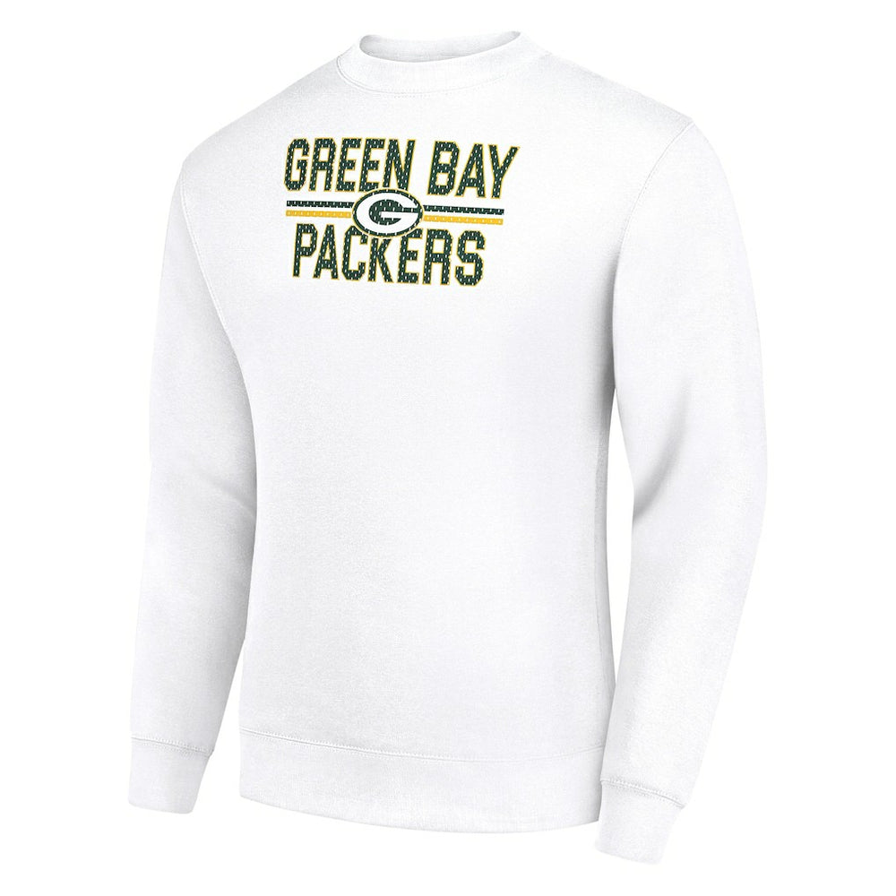 Green Bay Packers Starter Team Mesh Print Graphic Pullover Sweatshirt - White sale