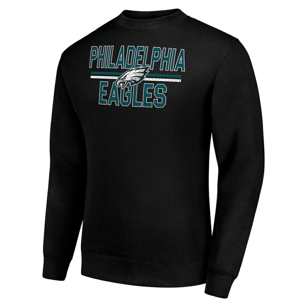 Philadelphia Eagles Starter Team Mesh Print Graphic Pullover Sweatshirt - Black outlet