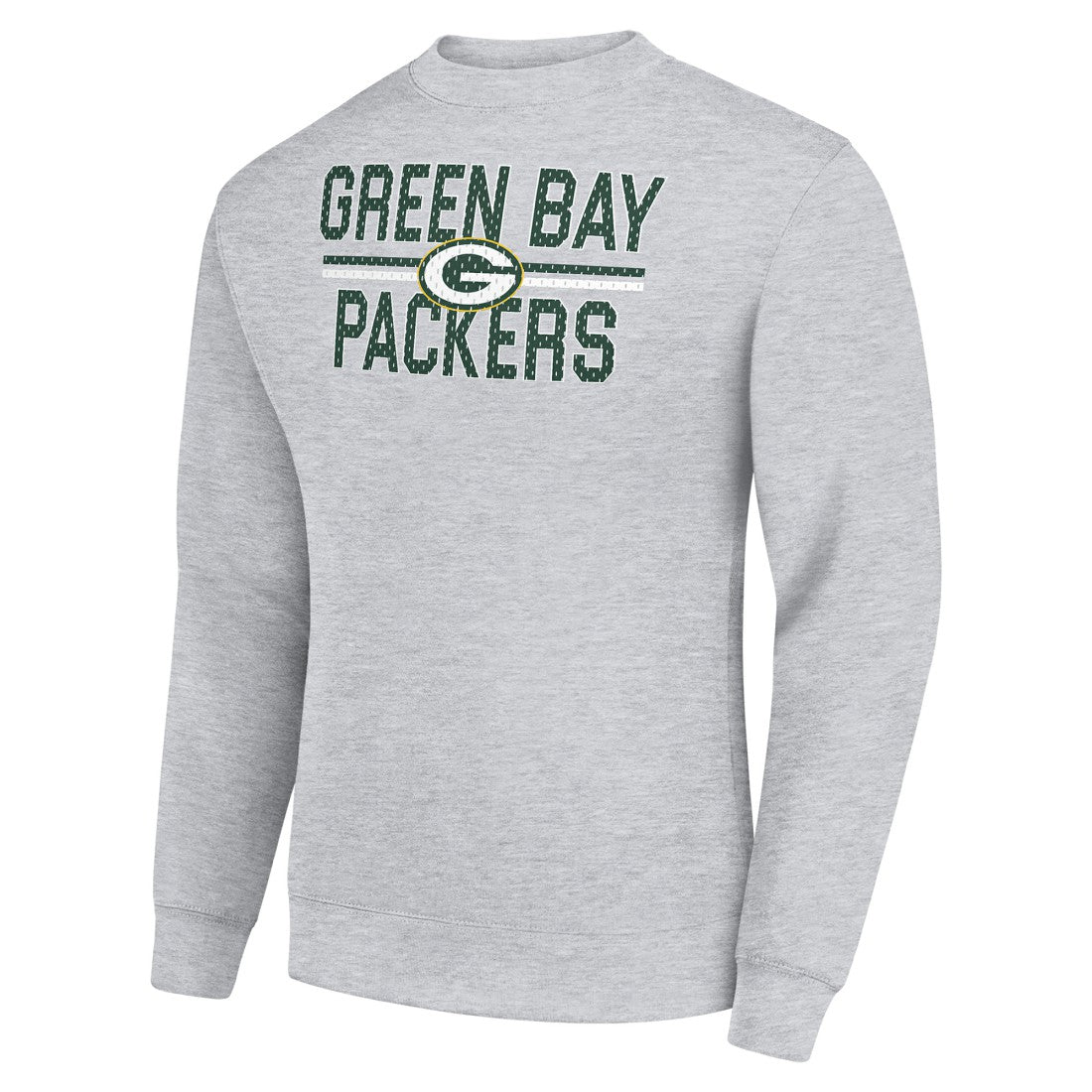 Green Bay Packers Starter Team Mesh Print Graphic Pullover Sweatshirt - Heather Gray cheap