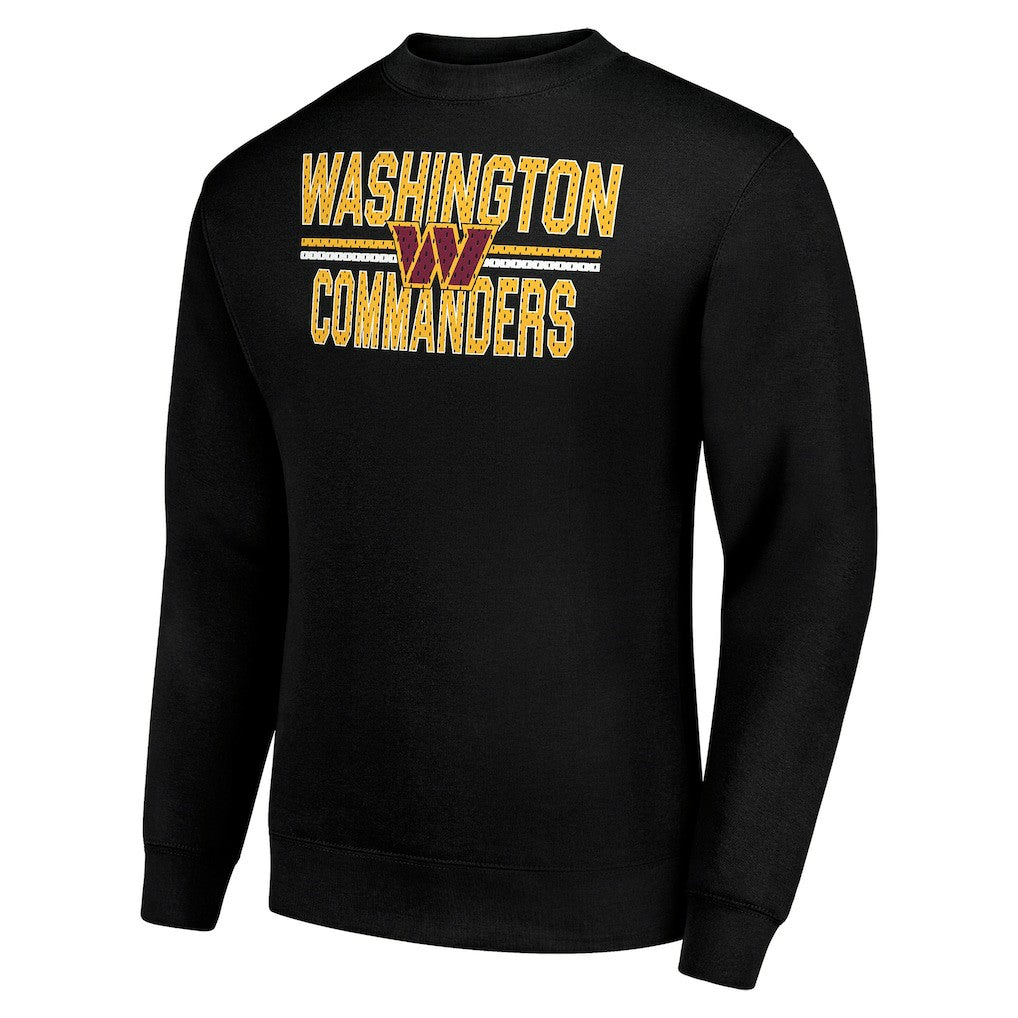 Washington Commanders Starter Team Mesh Print Graphic Pullover Sweatshirt - Black discount