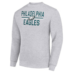 Philadelphia Eagles Starter Team Mesh Print Graphic Pullover Sweatshirt - Heather Gray online