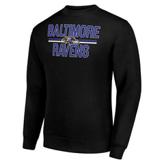 Baltimore Ravens Starter Team Mesh Print Graphic Pullover Sweatshirt - Black online