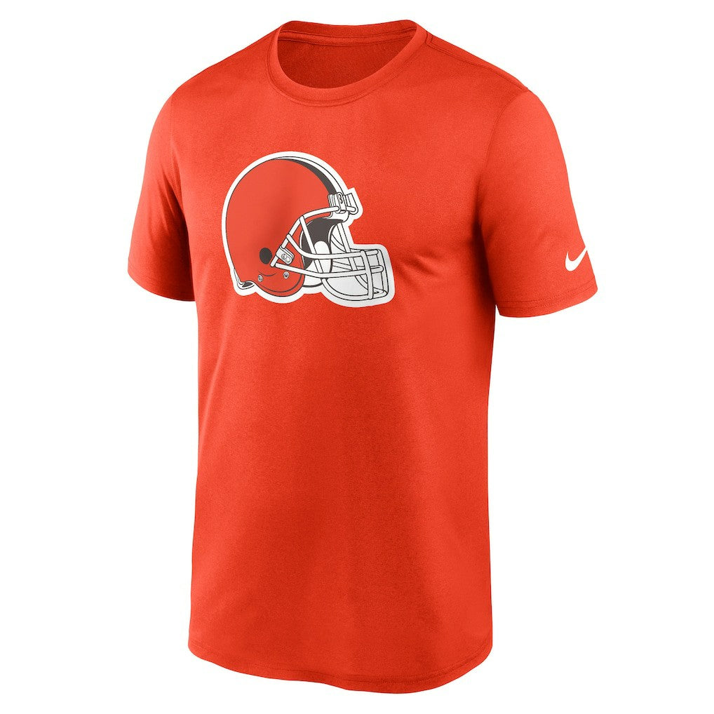 Cleveland Browns Legend Logo Helmet Performance T-Shirt - Orange for sale