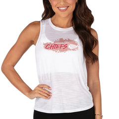 Kansas City Chiefs Concepts Sport Women's Infuse Lightweight Slub Knit Tank Top - White outlet