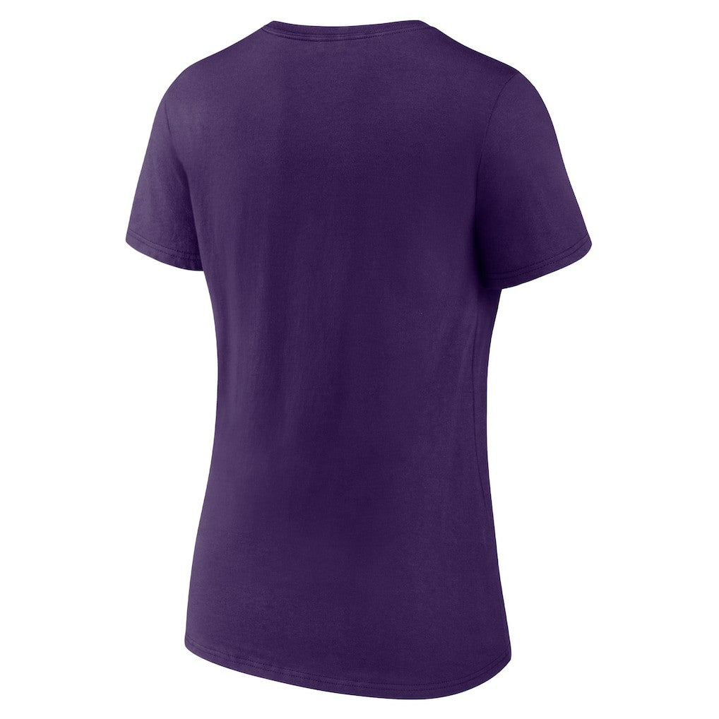 Baltimore Ravens Women's Victory Arch V-Neck T-Shirt - Purple on sale
