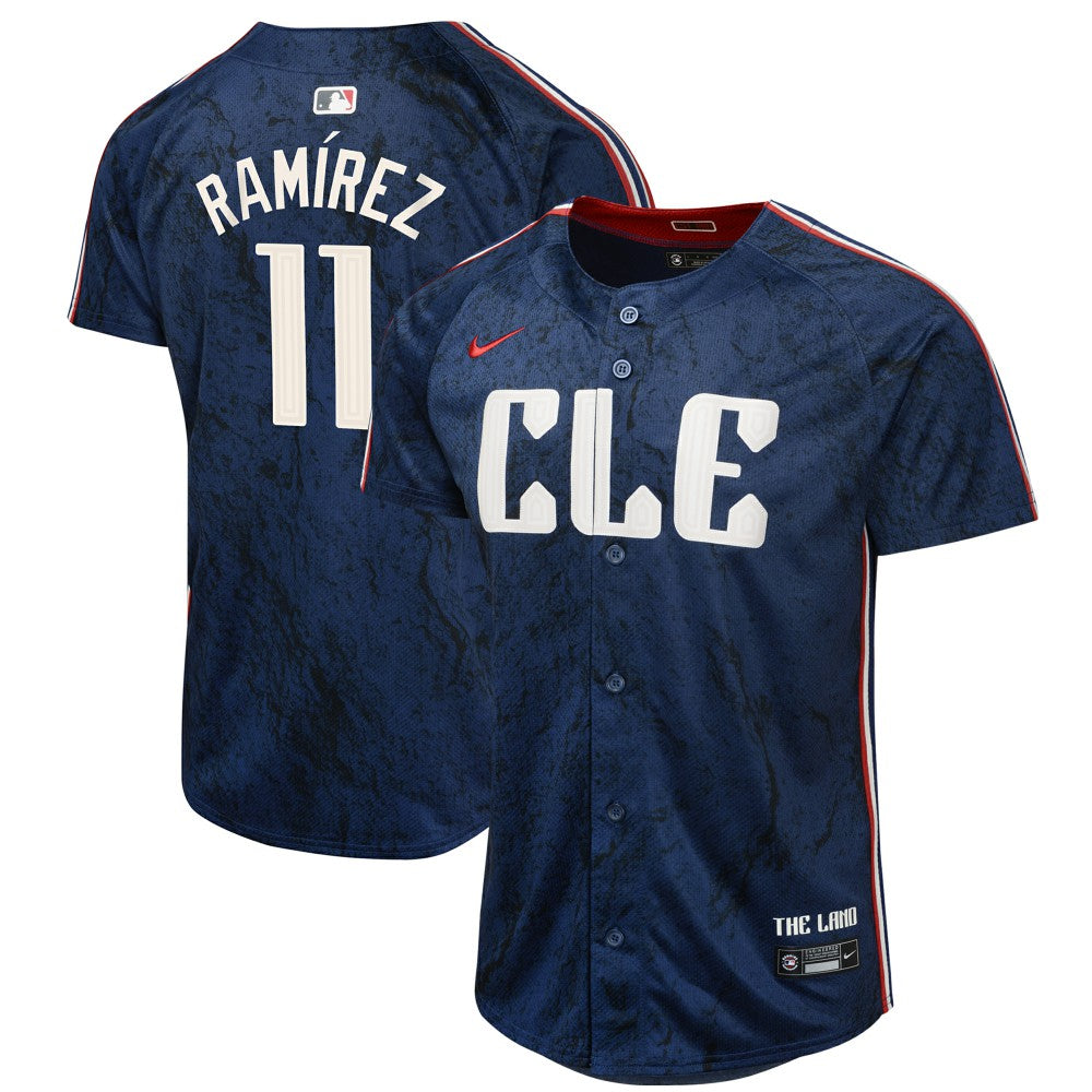 Jose Ramirez Cleveland Guardians Youth 2024 City Connect Limited Jersey Navy