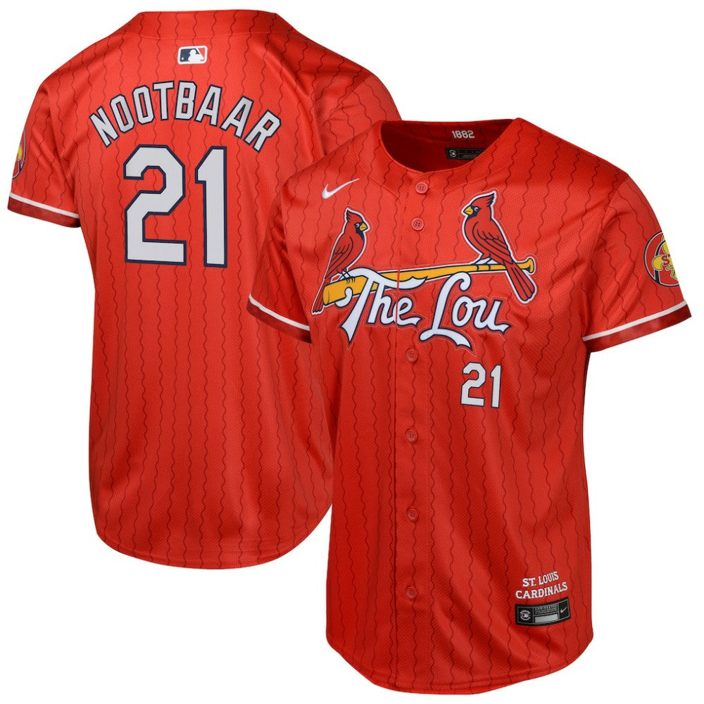 Lars Nootbaar St. Louis Cardinals Youth 2024 City Connect Limited Player Jersey Red