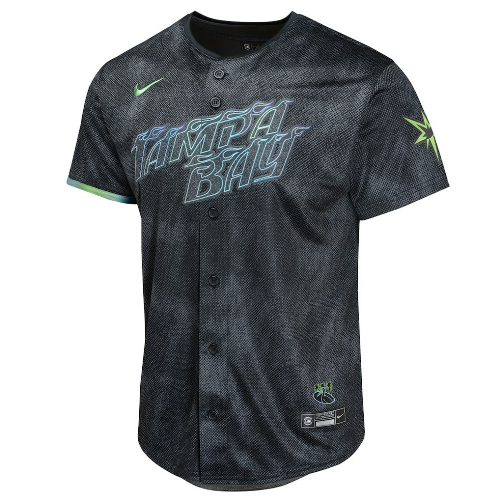 Shane McClanahan Tampa Bay Rays Youth 2024 City Connect Limited Player Jersey Charcoal