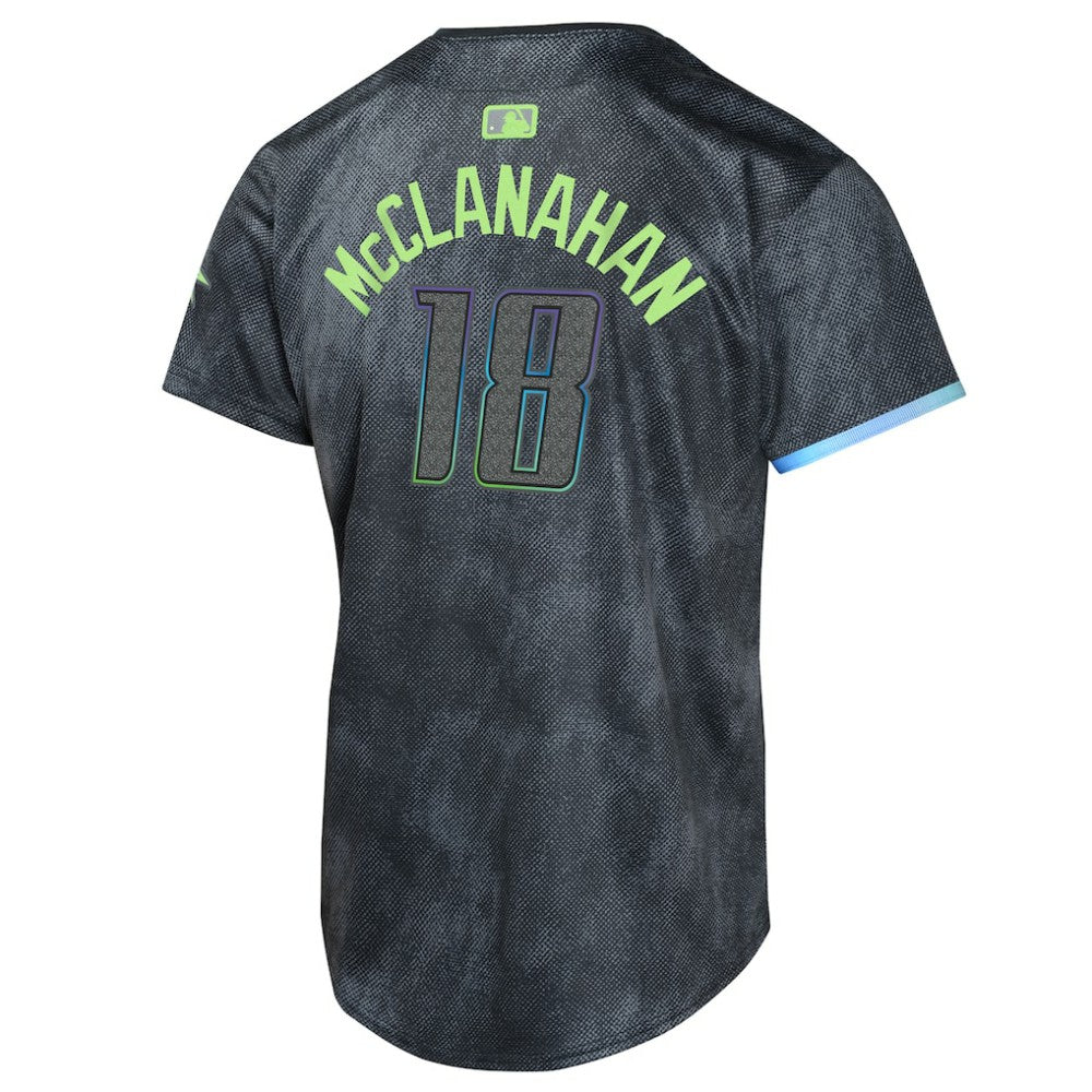 Shane McClanahan Tampa Bay Rays Youth 2024 City Connect Limited Player Jersey Charcoal